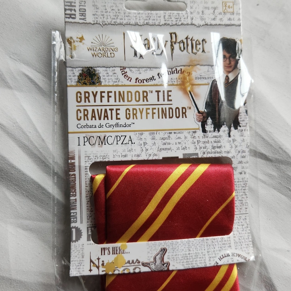 Harry Potter Gryffindor Striped‎ Tie Red Gold Wizarding World Costume
